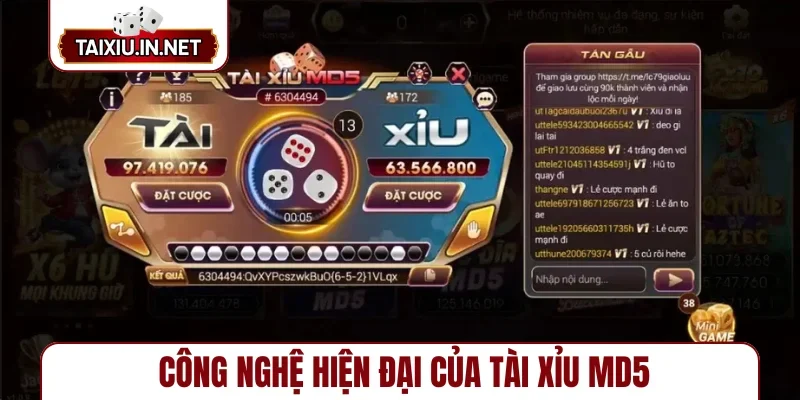 Công nghệ hiện đại của tài xỉu MD5