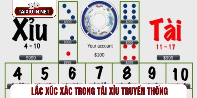 Lắc xúc xắc trong tài xỉu truyền thống