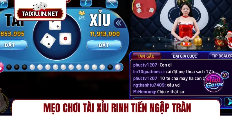 Mẹo chơi tài xỉu rinh tiền ngập tràn