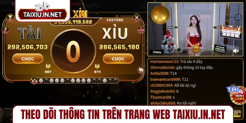 Theo dõi thông tin trên trang web Taixiu.in.net